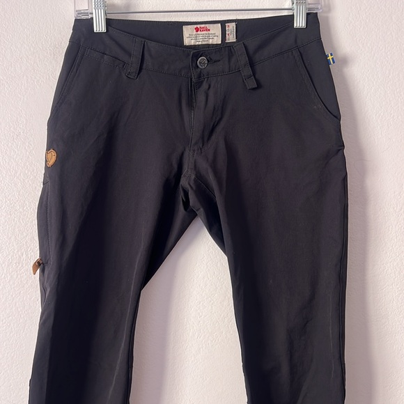 Fjallraven Women’s Abisko Trail Stretch Black Hiking Trouser Pants Size 26 Reg - Picture 4 of 13